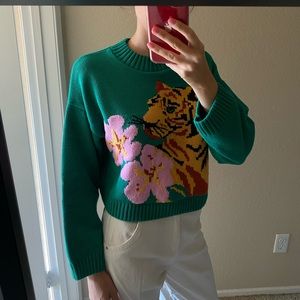 Green sweater